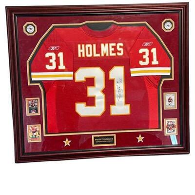 Lot 316
Priest Holmes Kansas City Chiefs Signed Framed Jersey