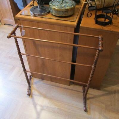 Antique wooden herb drying rack