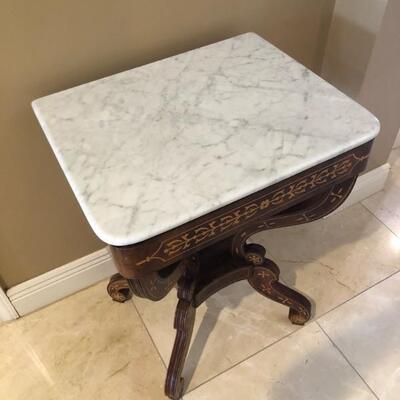 Marble top coffee table $100