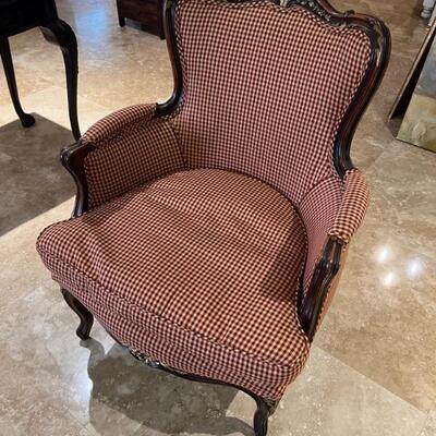 Red antique chair $75