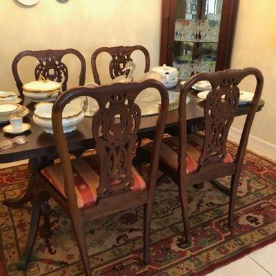 $175 dining table with 4 chairs