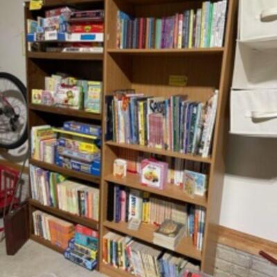 Large amount of Little Golden Books, toys, puzzels
