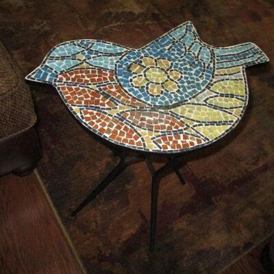 Mosaic Side table. $15