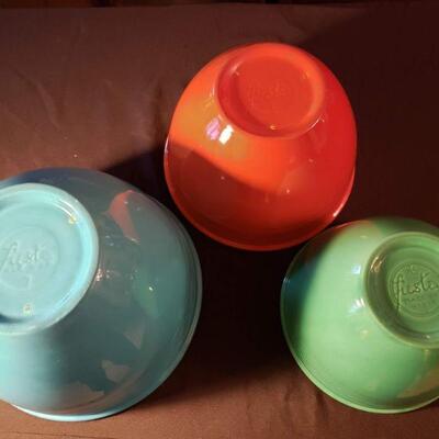 BUT IT NOW - Vintage 7pc Fiesta Tableware bowl set, in great vintage condition with some flea bites and slight damage, $600.  Please...