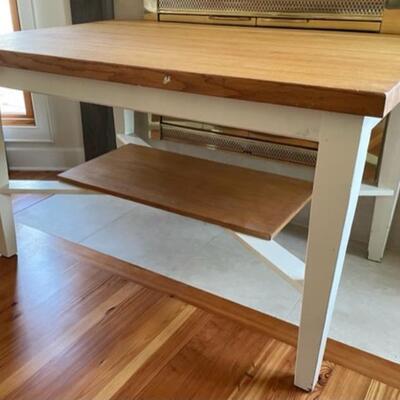 oak butcher block 54"L x 36"W x 32"H