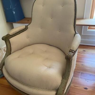 antique French armchair