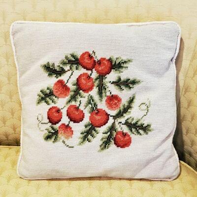 SOLDNeedlepoint pillow $15