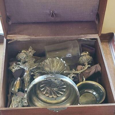 antique holy communion set