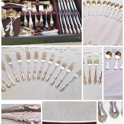 Huge set of Joan of Arc sterling flatware