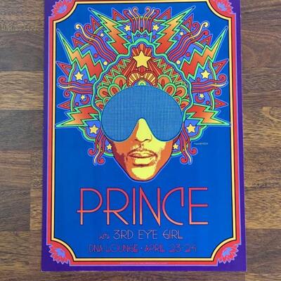 2013 Prince with 3rd Eye Girl- Concert Poster by David Byrd
