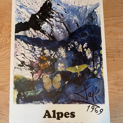 Alpes Travel Poster By Salvador Dali 
