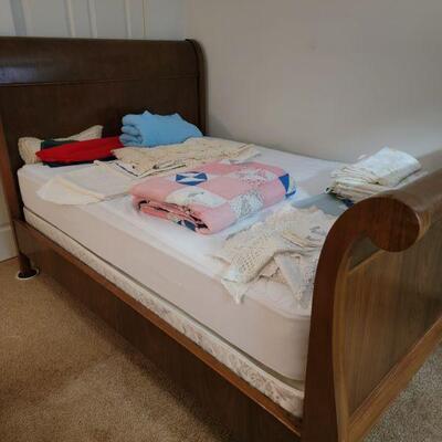 Full size sleigh bed with mattress $200.00