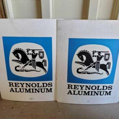 #2622 â€¢ (2) Reynolds Aluminum Signs Each Measures Approx: 24