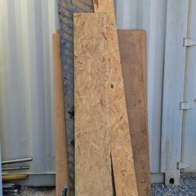#1802 â€¢ 8 Sheets of Scarp Plywood