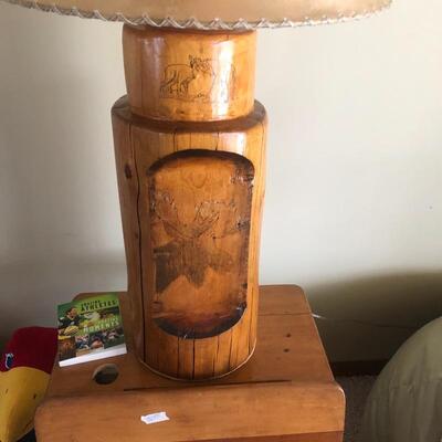 Hand Carved Table Lamp