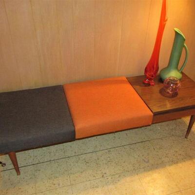 Rare modular mid-century bench/table