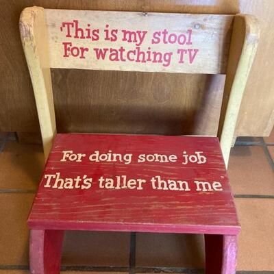 Red & Yellow â€¢ Folding â€¢ School Step Stool â€¢ 22.50 US