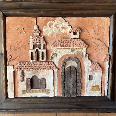 Gail Folwell â€¢ â€˜Old Townâ€™ Bas Relief â€¢ Terra Cotta â€¢ (13.5â€ x 17.5â€ - image size) â€¢  3,900 US