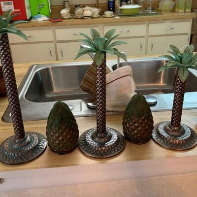 Palm tree candle sticks