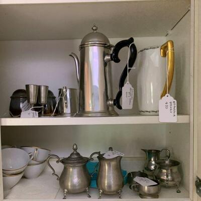 Pewter and Kitchen ware