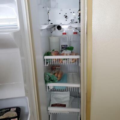 The refrigerator works and is for sale