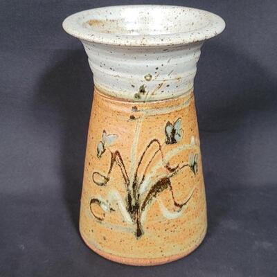 Signed Pottery Spoon Jar