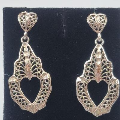 Sterling Silver Earrings, Total Weight is 6.55