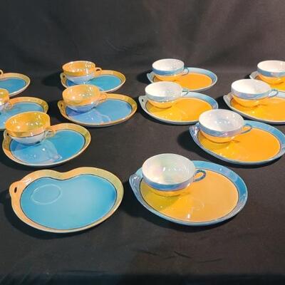 (23) Japan Lusterware Hand Painted Luncheon Sets