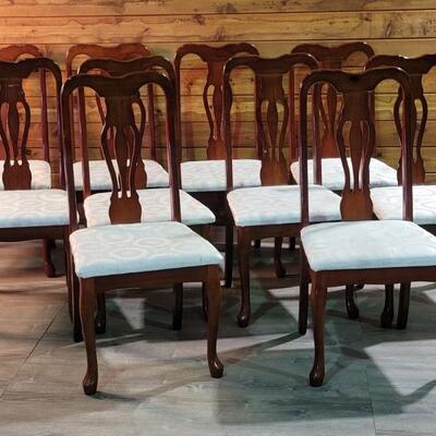 10 Queen Anne Style Dining Side Chairs