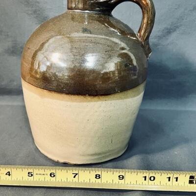 Antique Salt Glazed Stoneware Whiskey Jug