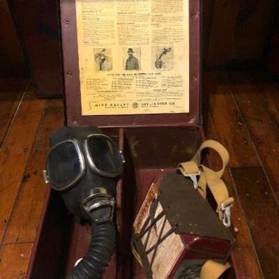 Vintage Gas Masks  -- Donated by Hap Barnes
