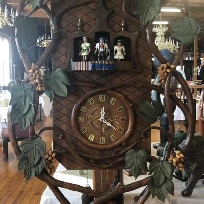 4' Tall Carved Cuckoo Clock