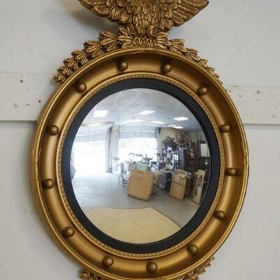 1136	CONTEMPORARY BULLSEYE MIRROR, APPROXIMATELY 25 IN X 18 1/4 IN
