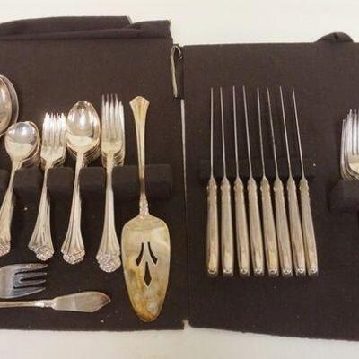 1155	SILVERPLATE FLATWARE SET, TOWLE, 84 PIECES
