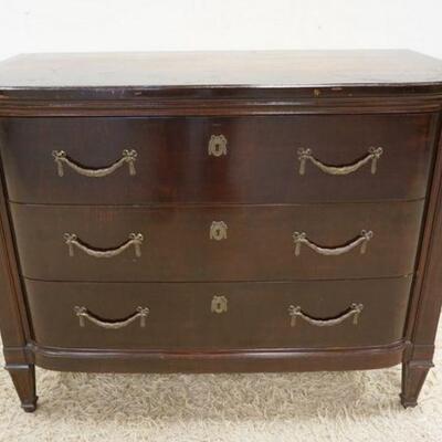 1012	HENREDON 3 DRAWER CHEST W/SWAG PULLS, 41 IN X 20 IN X 32 IN HIGH
