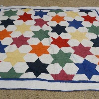 1191	CONTEMPORARY STAR QUILT APP. 82 IN X 95 IN 
