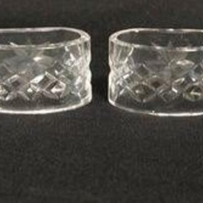 1146	WATERFORD CRYSTAL NAPKIN RINGS, LOT OF 6
