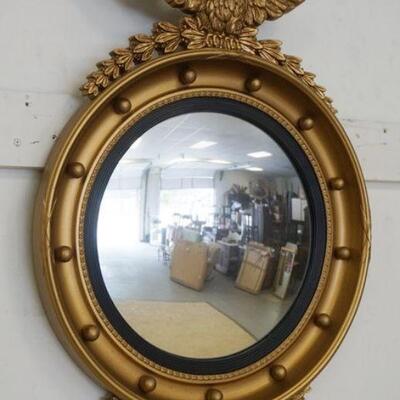 1137	CONTEMPORARY BULLSEYE MIRROR, APPROXIMATELY 25 IN X 18 1/4 IN
