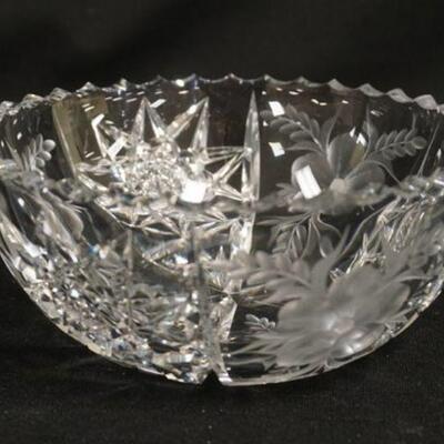 1068	SIGNED TUTHILL CUT GLASS BOWL, 7 IN
