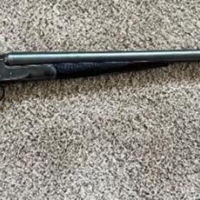 Item#103 
Colt manufactured Double Barrel 12 gauge Shotgun , with an highly engraved Damascus barrel
   A great example of a Colt break...