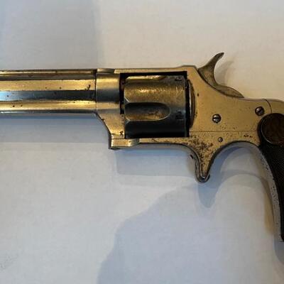 Item  # 111  
Antique Remington Smoot #3 Revolver

      This is an early production Remington Smoot #3 in .38 caliber Rimfire. It was...