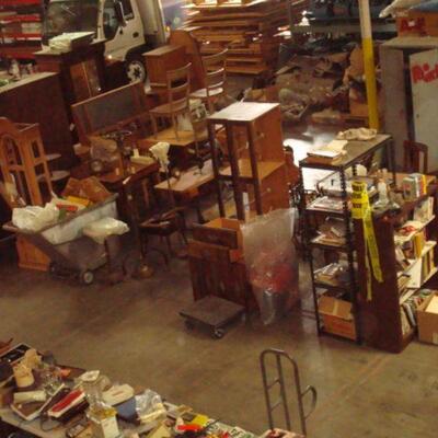 aerial view of the furniture area
