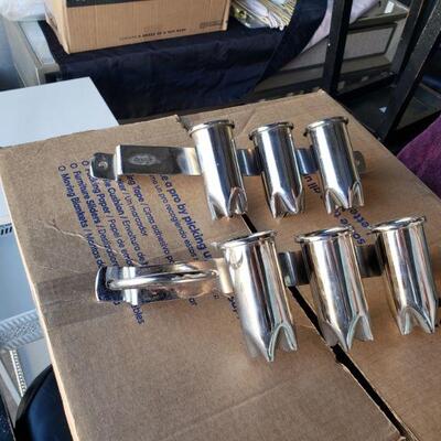 Hot tools safe storage. Wall mount 1st one with dryer holder $6 2nd one w/o dryer holder $2