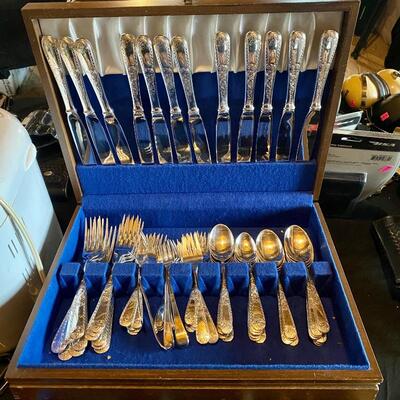 Kirk Stieff silver plated 12 place settings 