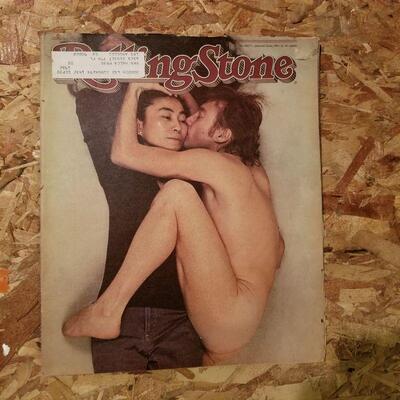 Vintage John Lennon Rolling Stone magazine mailed to 