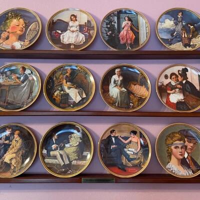 Norman Rockwell plates Rediscovered Women