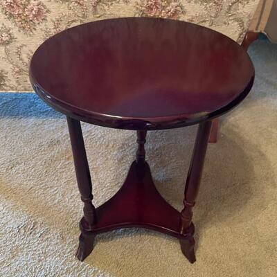 Round side table