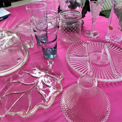 Divided Glass plate Servers LOT