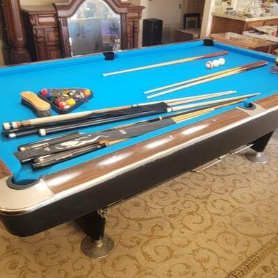 This Vintage Brunswick 9x4 Pool Table Available For Sale NOW - $1800 Including Moving & Setup