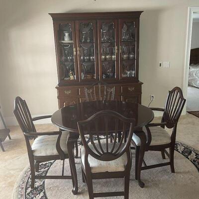 Dining Hutch & Table & Chairs